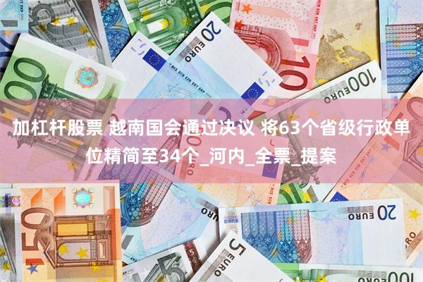 加杠杆股票 越南国会通过决议 将63个省级行政单位精简至34个_河内_全票_提案